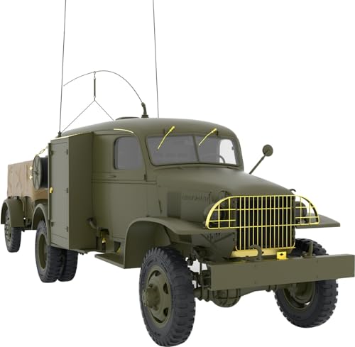 Camion Radio K-51 de l'armée américaine MiniArt maquette de prestige avec intérieur complet K-52