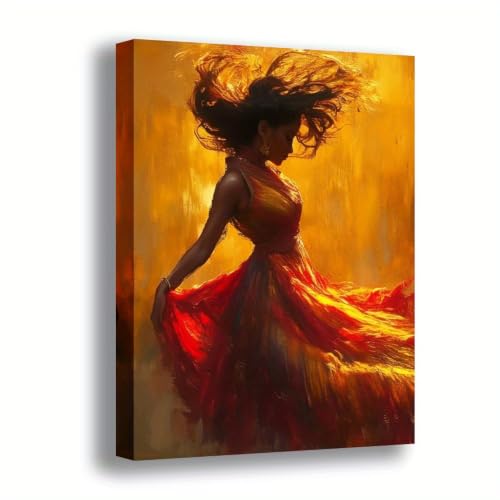 Tableau de flamenco flamboyant sur toile 60x80cm pour la déco salon