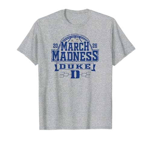 Duke Blue Devils March Madness 2026 Men's Basketball Gray T-Shirt