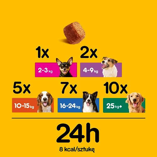 Pedigree Tasty Minis Leckerbissen mit Hühnchengeschmack für Hunde (6 x 130g)