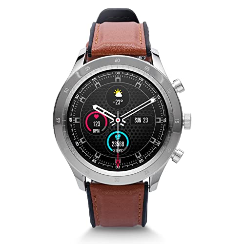 Image of Vibez by Lifelong Urbane Smartwatch-1.32 inch HD Display-24x7 Heart Rate & Blood Oxygen Tracking-8 Sports Mode-Sleep Monitor-IP67 Waterproof-7 Days Battery Backup (VBSWM36, Silver)