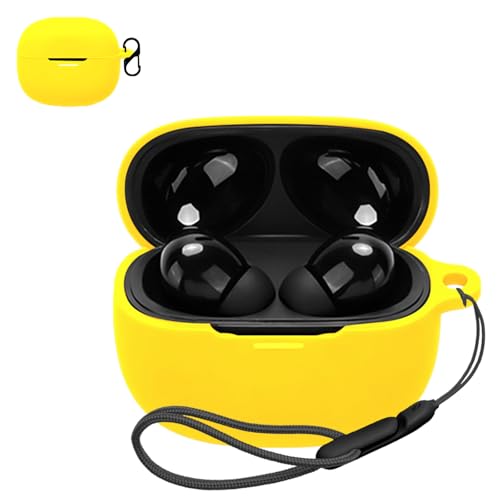 For REDMI Buds 8 �p �P�[�X �J�o�[ �yNOUKAJU�z ���C�����X �C���[�z�� �V���R�� �ی�P�[�X �i�J���r�i�t��+�X�g���b�v�t���j �����h�~ �L�Y�h�~ �ϏՌ� �����[�d�\ �h�� �h�o (�C�G���[)