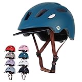 【日本人向け設計・SGマーク】 子供用 自転車 ヘルメット (超軽量250g×着脱式バイザー付き) 50-56cm 3歳以上対象 キッズ 小学生 子供 子ども 子供用ヘルメット sg 男の子 女の子 岡山 Ｃｏ－Ｇｏｏｄｓ（コーグッズ） ビリジアンブルー