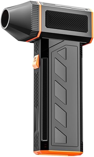 cordless electric air duster - 110,000 rpm super powerful & rechargeable air blower for pc, keyboard, electronics, car & home cleaning - compressed air can alternative with single nozzle tf-02