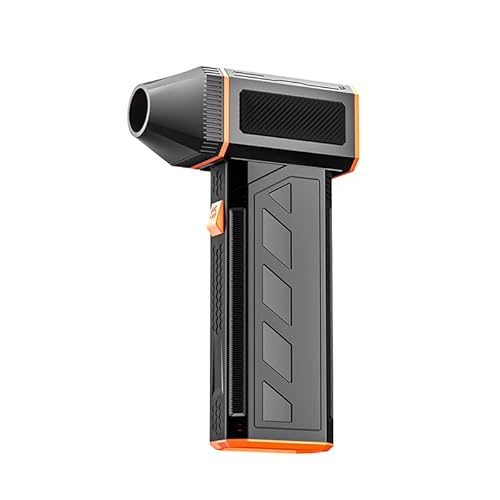 コードレス電動エアダスター - 110,000 RPM 超強力&充電式送風機 PC、キーボード、電子機器、車、ホームクリーニング用 - 圧縮空気缶代替品 シングルノズル付き