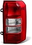 VIPMOTOZ Red Lens OE-Style Tail Light Lamp Assembly For 2008-2017 Jeep Patriot, Passenger Side
