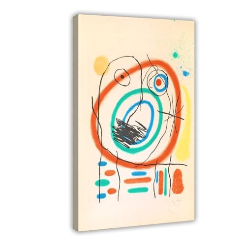 Impression sur toile Le Prophète Encerclé Miro pour salon 30x45 cm
