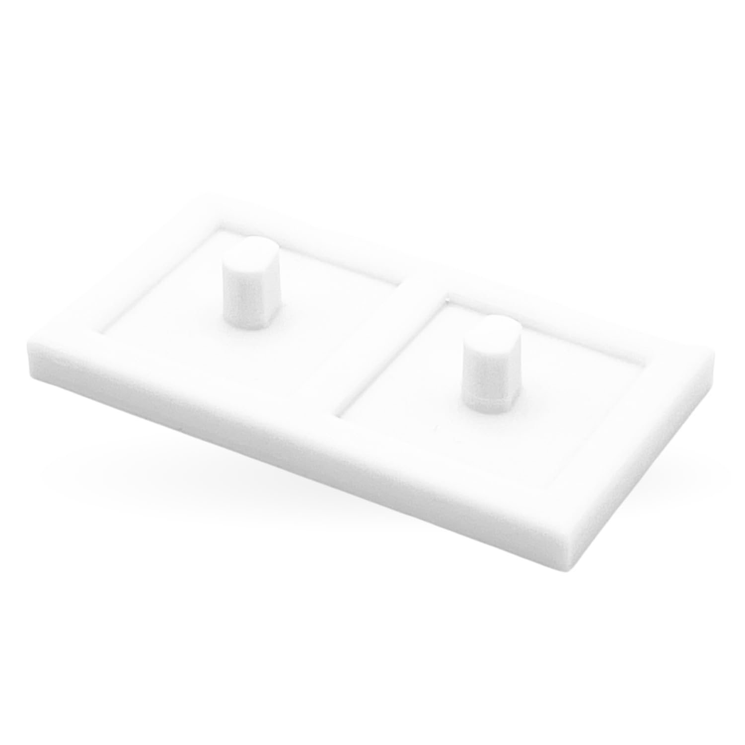 White Electric Toothbrush Stand Compatible With Major Brands, Including Drip Tray (, Double)