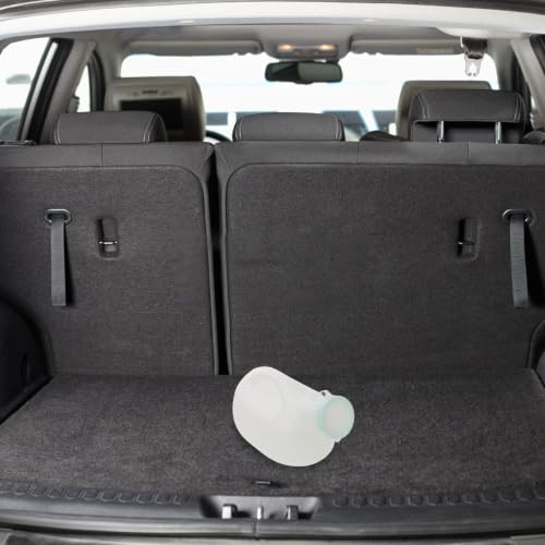 Urinario portátil para hombres de 2000ml en pack de 2 botellas de plástico blanco con tapa 4