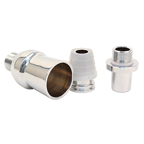 Caesar Shisha Adapter-Set für Molassefängersäule | für Wasserpfeifen mit 18-Schliff | Chrome – Bild 3