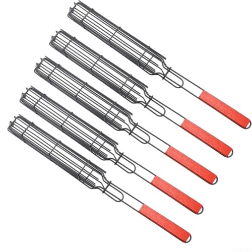 Panier de barbecue à long manche en acier inoxydable pour une cuisson sûre