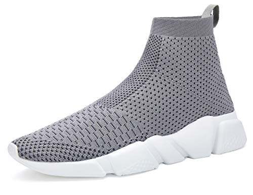 Image of Santiro Men's Running Shoes Breathable Knit Slip On Sneakers