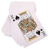 Cartes à jouer de taille : agréables au toucher, finitions soignées, surface lisse sans bavures, sûres et sécurisées