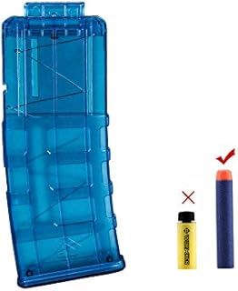 Worker Mod Prophecy-R 12-Dart Quick Reload Clip for Nerf N-Strike Blaster Color Blue Transparent