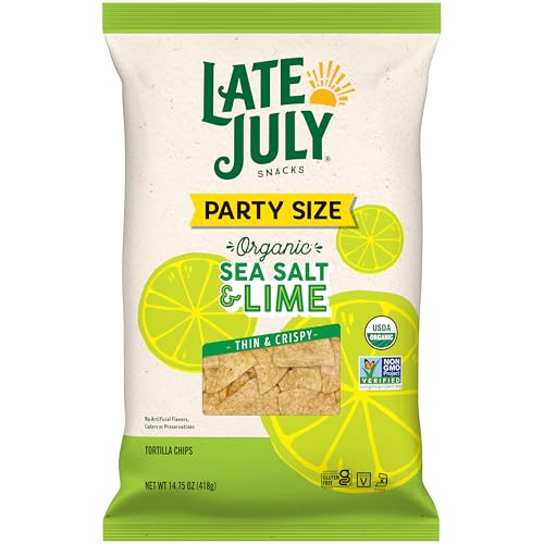 Image of Late July Sea Salt & Lime Organic Tortilla Chips, 14.75 Oz Bag