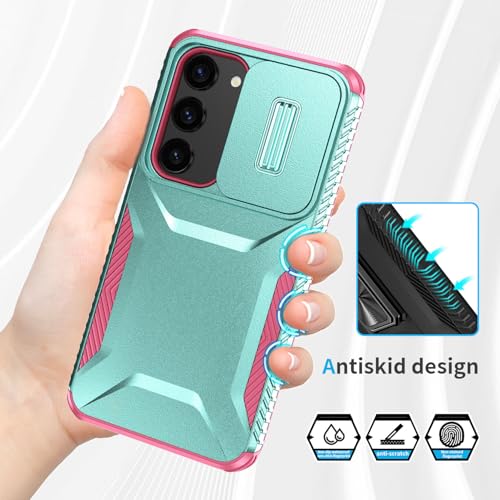 Asuwish Phone Case for Samsung Galaxy S23 Plus S23+ 5G with Screen Protector and Slide Camera Cover Rugged Hybrid Shockproof Protective Cell S23plus 23S + S 23 23+ SM-S916U 6.6 inch Women Mint Green - image 6