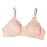 Cocila Donna Reggiseno A Triangolo Unlined con Fascia Logo da in Cotone Sottile per La Mamma, Senza Ferretto, Spugna, Rete Coppa Grande, Taglia Grande Reggiseni Top Ferretto Imbottito Taglie