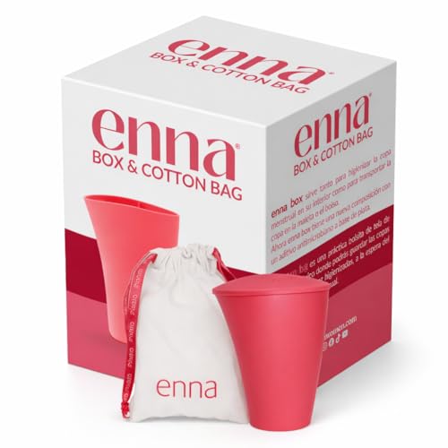 enna box & cotton bag – Esterilizador para Copa Menstrual – Limpieza Higiénica y Segura – Válido para Todas las Tallas – Accesorio Enna Cycle