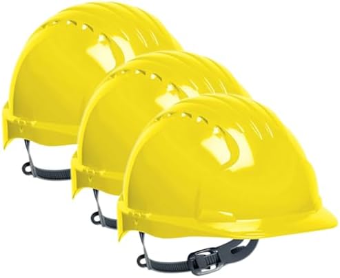 Safety Works SWX00367 Pro Hard Hat, Yellow (Pack of 3)