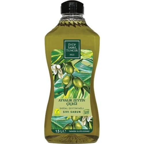 Sıvı Sabun, Eyüp Sabri Tuncer Doğal Zeytinyağlı, Ayvalık Zeytin Çiçeği 1500 ML Pet Şişe x 8
