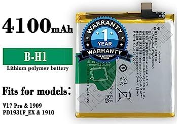 Image of Original B-H1 Battery for Vivo V17 Pro 1909, PD1931F EX, 1910 Battery with 1 Year Warranty****(G00177)