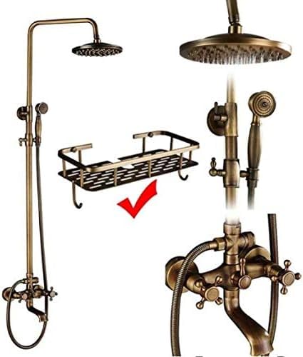 Ensemble de douche mural en laiton antique e02 c02