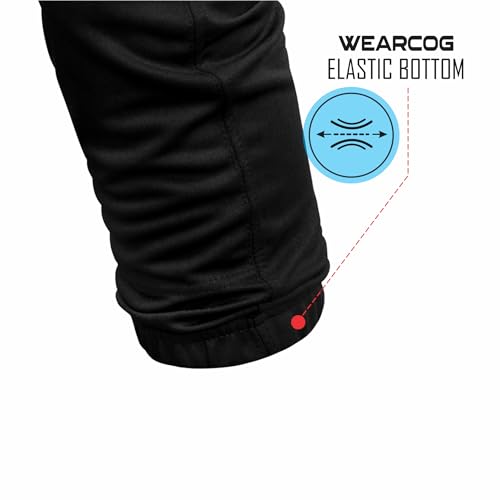 WEARCOG Calça de softbol Premier | Calça juvenil de softbol com passadores de cinto na parte inferio