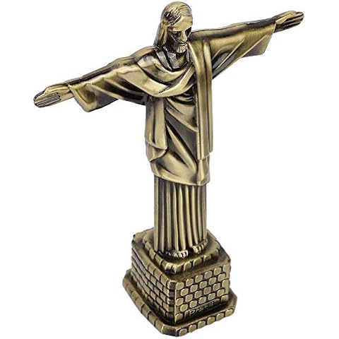 Estatua de Cristo de Brasil de Hierro Forjado de Color Bronce Cover