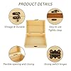 Acrux7 4 Pack Unfinished Wood Boxes, 7.2 Inch Unpainted Wooden Box with Hinged Lid, Small Plain Pine Wood Storage Boxes for Crafts, DIY, Jewelry, Keepsake (7.2x5x2.5 Inch) #4
