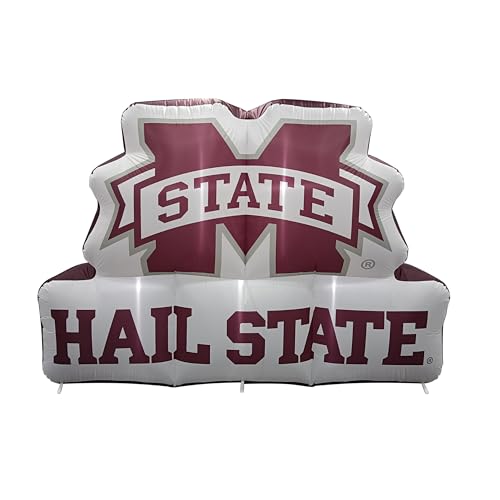 FANMATS NCAA Mississippi State Bulldogs Inflatable Mascot - Self Inflating Inflatable Display, Built-In Blower & Tethers, Official Team Logo – Show Your Spirit All Year Round