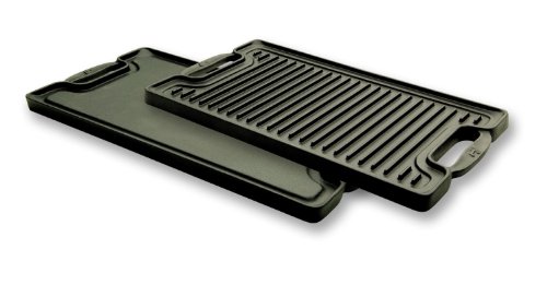 Emeril by All-Clad E60197 Cast-Iron 2-Burner Reversible Grill / Griddle Cookware, Black Emeril by All-Clad E60197 Cast-Iron 2-Burner Reversible Grill / Griddle Cookware, Black