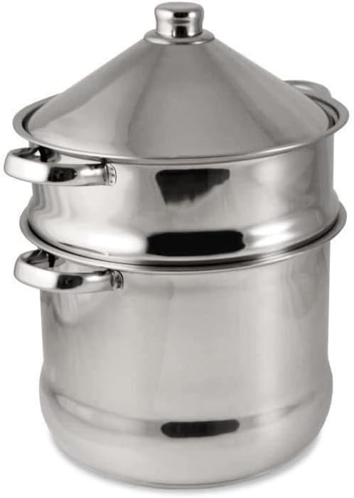 Baumalu Couscous Maker Tajine, Stainless Steel, Silver, 14 litres
