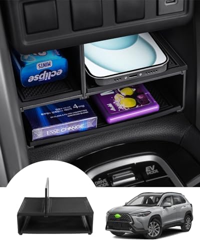 Autorder Center Console Organizer for Toyota Corolla Cross 2022-2025 Without Wireless Ch...