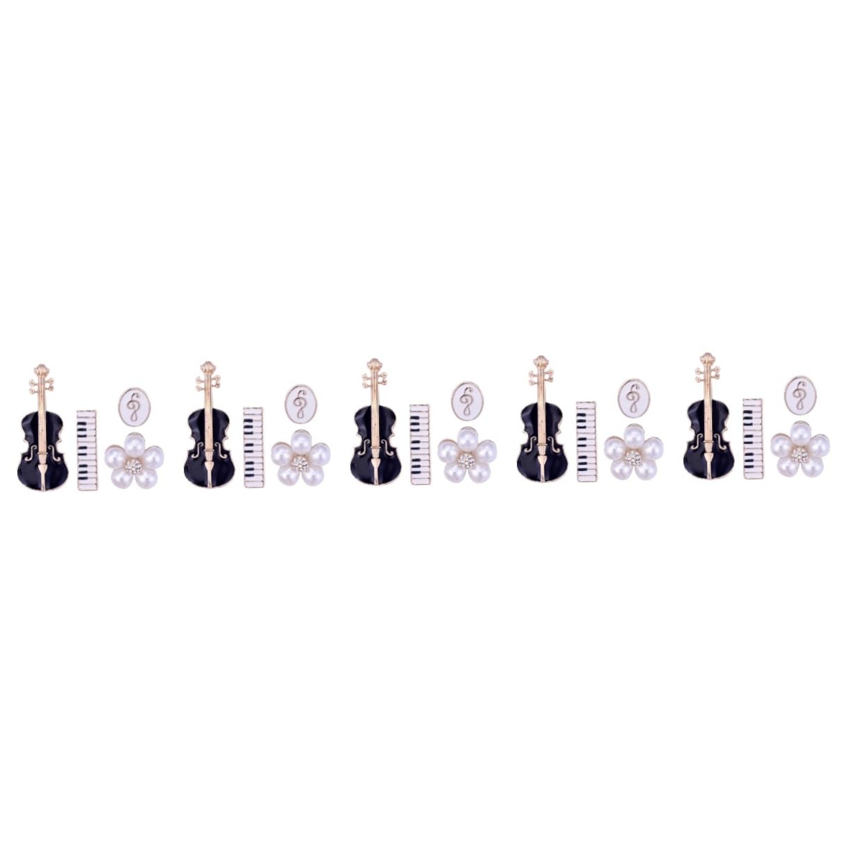 SOIMISS 20pezzi Spilla Violino Elegante Per Donne Spille Musicali Per Abbigliamento Accessori Moda Per Amanti Della Musica