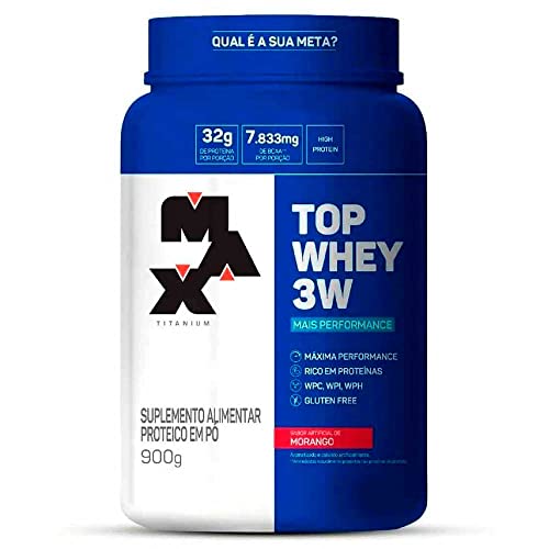 Max Titanium Top Whey 3W (900G) - Sabor Mais Sabor - Cookies & Cream