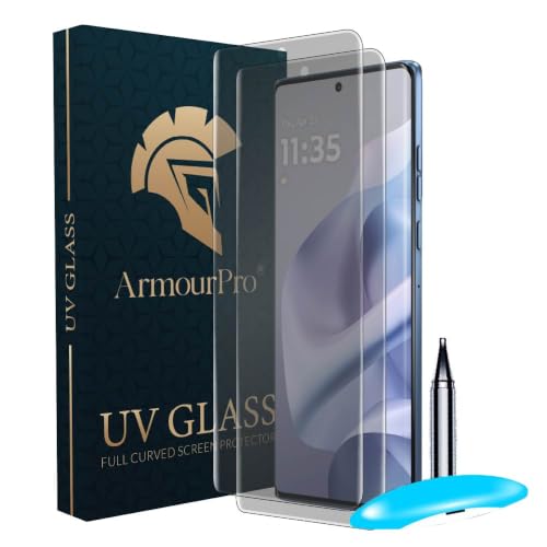 Image of ArmourPro 2 Pack Matte UV Tempered Glass for Motorola G96, Premium Curved Screen Protector with Anti-Glare Finish, Edge-to-Edge Coverage, Fingerprint Friendly and Case Friendly