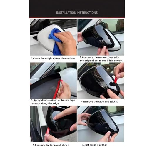 Coque retroviseur Glossy Black pour Beetle A5 look moderne - 4