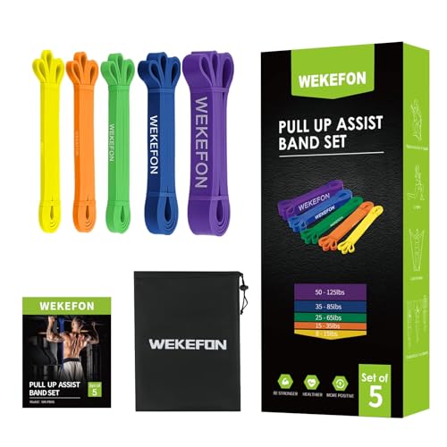 Image of Resistance Bands Set, Pull Up Assist Bands - Stretch Resistance Band - Mobility Band Powerlifting Exercise Bands for Resistance Training, Physical Therapy, Home Workouts