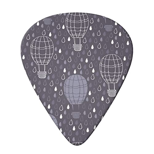 Hot Air Balloon Lot de 6 médiators pour guitare acoustique, guitare électrique, basse, ukulélé – fin, moyen et épais. - Les Beatles, Paul McCartney, John Lennon, RIngo Starr, George Harrison Hot Air Balloon Lot de 6 médiators pour guitare acoustique, guitare électrique, basse, ukulélé – fin, moyen et épais. – Image 4