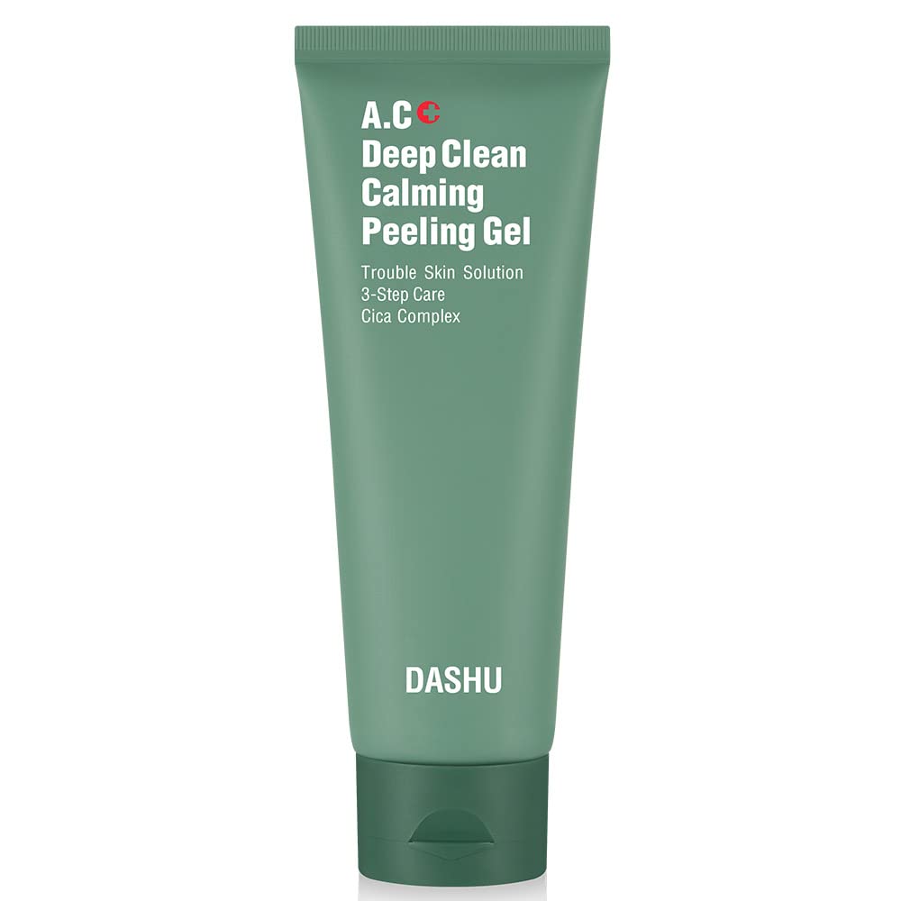 DASHU A.C Deep Clean Calming Peeling Gel 4.05fl oz - Exfoliating, For Dry and Flaky Skin, Dead Skin Remover, Natural Peeling