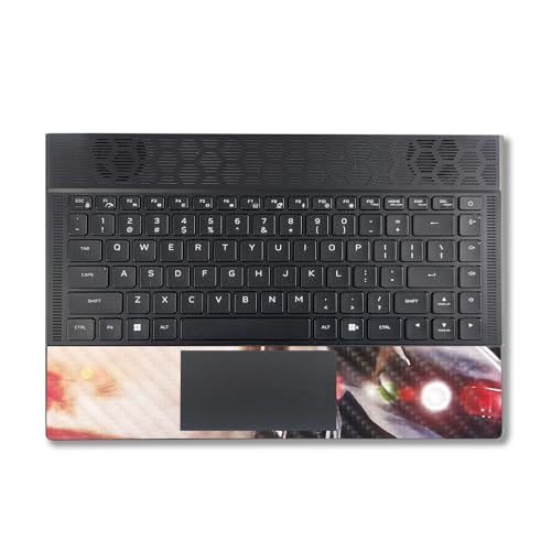 Image of MightySkins Carbon Fiber Skin Compatible with Alienware X14 R2 (2023) Full Wrap Kit - Headlight Flare | Protective, Durable Textured Carbon Fiber Finish | Easy to Apply | Made in The USA