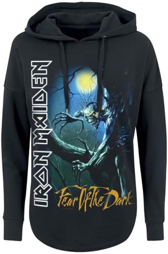 Iron Maiden Fear of The Dark Femme Sweat-Shirt à Capuche Noir S 100% Coton Regular/Coupe Standard