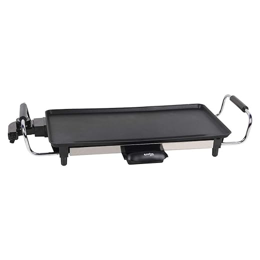 Cofan Plancha Asadora Eléctrica Modelo Baikal | Placa De Aluminio Antiadherente | Potencia De 2000 W | Medidas: 45 X 25 X 7 Cm