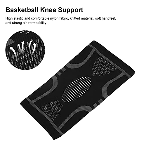 Image of Elastic Knee Pads, Knee Brace Soft Handfeel for Mountaineering for Fitness (L)