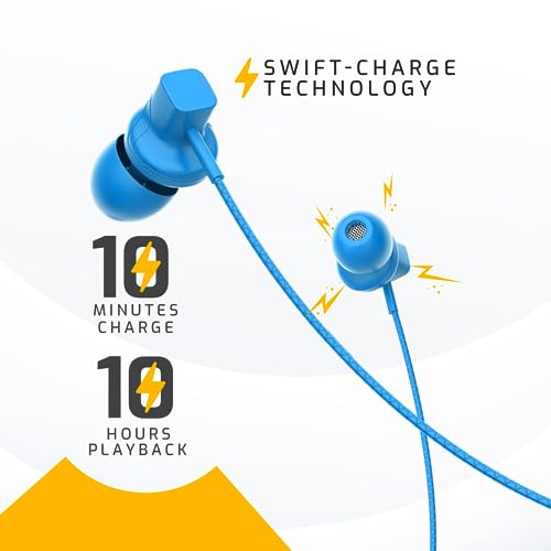 Image of BeLL BLBHS162 Bluetooth Wireless Neckband in Ear Earphone Headset with deep bass, 40H Play Time Stereo Sound with Magnetic Earbuds & Passive Noise Cancellation Neckband
