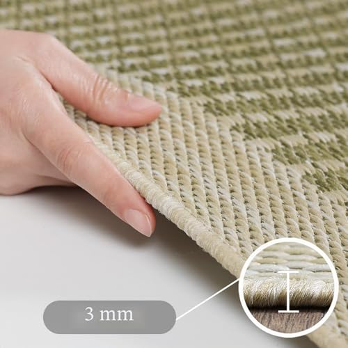 Tapis facile d'entretien lavable et imperméable 280x370 cm Simpex Vert - 4