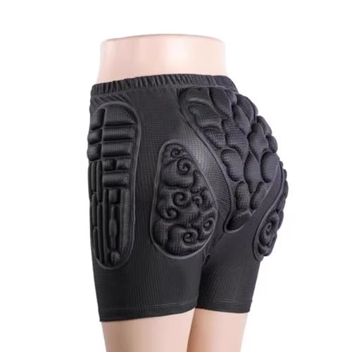 EVA Reinforced Fall Protection Padded Shorts for Seniors with Fall Risks Osteoporosis Rehabilitation – Shock-Absorbing Hip Guards with Open Seam Design, Reusable Elderly Safety Gear (M)