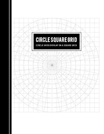 Math Square Ruled Circle Grid Overlay on a Square Grid: Grid Quarter Inch Circular Hybrid ...