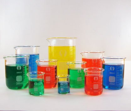 10 Piece Glass Beaker Set - 25ml, 50ml, 100ml, 150ml, 200ml, 250ml, 300ml, 400ml, 600ml & 1000ml