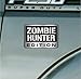 (2 Pcs) Zombie Hunter Edition Sticker Vinyl Decal For Car Truck SUV Decal Badge Halloween Decoration